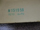 Vintage Nos New John Deere Decal  1  14-3 4    N151958 Dated 1972 Original Oem