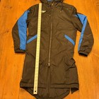 Speedo Edge Unisex Team Swim Parka Jacket Fleece Lined Black Blue Xxxs
