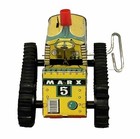Vintage 50s Marx Tin Litho  5 Climbing Tractor Wind-up With Key  q 