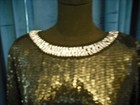 Ava Gardner Owned   Worn Black Sequin Top W white Tr  From Sydney Guilaroff
