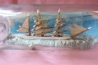 2 Vintage Ship In A Bottle Nautical Folk Art Western Germany   Ocean City