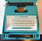 Vintage Petite Super International Portable Typewriter W  Original Case Vg