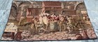 Vintage French Tapestry 3x5 Ft Floral Religious Wall Hanging Antique Home Decor