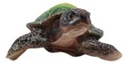 Nautical Ocean Green Hues Giant Sea Turtle Swimming Decorative Figurine Tortoise