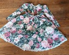 Vintage Bonnie Jean New York Floral Lace Cottage Core Party Dress Girls Size 8
