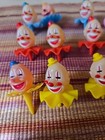 Wilton Clown Head Vintage Cupcake Cake Topper Lot Of  10 Birthday Decoration