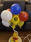 Vintage Winnie The Pooh Honey Pot Bear Holding Balloons Lamp Missing 3 Balloons