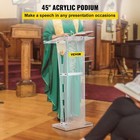 Acrylic Podium 45  Tall Plexiglass Podium 26 8 x15  Table Acrylic Pulpits