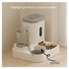 Automatic Feeder Dog Cat Food Bowl With Water Fountain Large Capacity Pet Food S