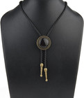 Vintage Leather Bolo Tie For Men Women Western Cowboy Bola Necktie
