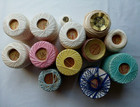 Crochet Thread Variety Multi Colors Lot Of 23 Some Partial Some New Clarks Coats