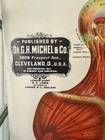 Antique 1910 Dr G H Michel Chart Of The Muscular System Large Vintage Pull Down 