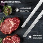  Electric Knife  Electric Carving Knife With 2 Serrated 8    Stainless Steel