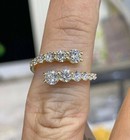 2ct Round Cut Simulated Diamond Women s Engagement Ring 14k Yellow Gold Plated
