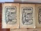 Metropolitan Opera House Grand Opera Librettos Vintage Antique Lot X 5 Rare 