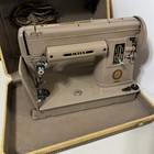 Vintage Singer Sewing Machine 301a Slant Needle With Case Tested Long Bed Ext