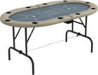 Poker Table Foldable  70  Oval 8-player Blackjack Casino Texas Holdem Poker G   