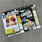 1987 Circus Fun Starburst Candy Cereal Box Unassembled Flat Magic Secrets Offer