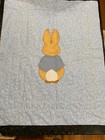 Vintage Peter Rabbit Beatrix Potter Nursery Classic Baby Crib Quilt Easter Bunny