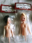 Lot Vtg Fibre Craft Dolls 16 Heads Blonde   Brunette W wire hands 2 Half Dolls