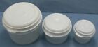 Rubbermaid Servin  Saver Storage Containers  7   6   0 White Lids   Lot Of 3