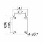 New Gotoh Factory Aged Chrome Relic Serial Number Neck Plate For Guitar bass