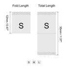 150pcs Clothing Sewing Size Label  S m l Embroidered Label White