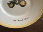 4 Pc John Deere Tractor Plates Salad Lunch Gibson  nothing Runs Like A Deer  9 