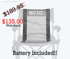 Ecto Cooling Chair Topr - Standard Length  36   x16     Ice Water Circulating