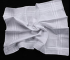 Men s 100  Cotton Classic Hankies  Hankerchief Pocket White 5 Piece Lot