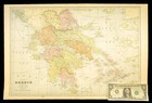 Vintage Greece Map Of The Greek Isles Old Atlas Original Ca 1901 Athens Antique