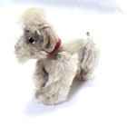 Vintage Steiff Mohair Snobby Poodle Jointed 5    No Tag   No Button Dog Grey Toy