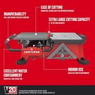 Craftsman V20 Tile Cutter  Wet Tile Saw  Compact Sliding Cart  7 Inch Cmcs400m1