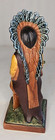 Vintage Native American Chief With Peace Pipe 8 5  H Statue