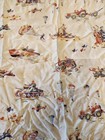 Wwii Era Cloth Flour Sack Military Theme Approx  23  25in  Rare Pattern 
