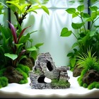 Artificial Moss Rock Aquarium Stone Cave     Resin Fish Tank Decor For Hiding A   