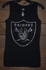 Raiders   Rhinestone  Bling Shirt Or Tank Top  Xs S M L Xl Xxl 1x  2x 3x 4x 5x