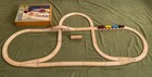 Vintage Brio  33152 Wooden Railway Engines W  Wagons Rimless Trains Complete