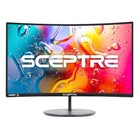 Curved 27 75hz 1080p Monitor 99  Srgb Built In Speakers Sceptre R1500 27-inch