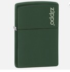 Zippo  Classic Green Matte Finish Lighter  Zippo Logo  Full Size 221zl   12