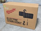 Milwaukee Electric Chain Hoist 1 Ton Capacity 15 Ft  Lift 1 Hp 115 230v 9567