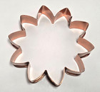 Large Copper Cookie Cutter Sunflower 5 