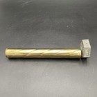 Vintage 10    Twisted Brass Kaleidoscope Hexagon Chamber Plastic Beads Unique