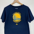 Adidas T-shirt Men s L Blue Golden State Warriors Nba Basketball The Go-tee