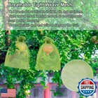Shintop 100pcs Fruit Protection Bags  8x12 Inch Green Grape Netting Cover Dra