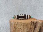Antique Energy Tibetan Old Agate Dzi Bead Amulet For Pendant Tibet Gzi Bead E1