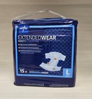 Medline Extended Wear Incontinence Briefs Size L 15 Ct  Disposable Adult Diapers