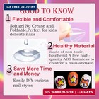 Press On Nails For Kids  Medium Almond Clear Soft Gel B7 Medium Almond 360pcs