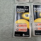 Lot Of 9 Duracell Activair Hearing Aid Batteries Size 13 1 45v Zinc Air 8 Per