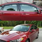 Door Window Visor Wind Deflectors Acrylic For Ford Fusion 2013 2020 Dark Smoke